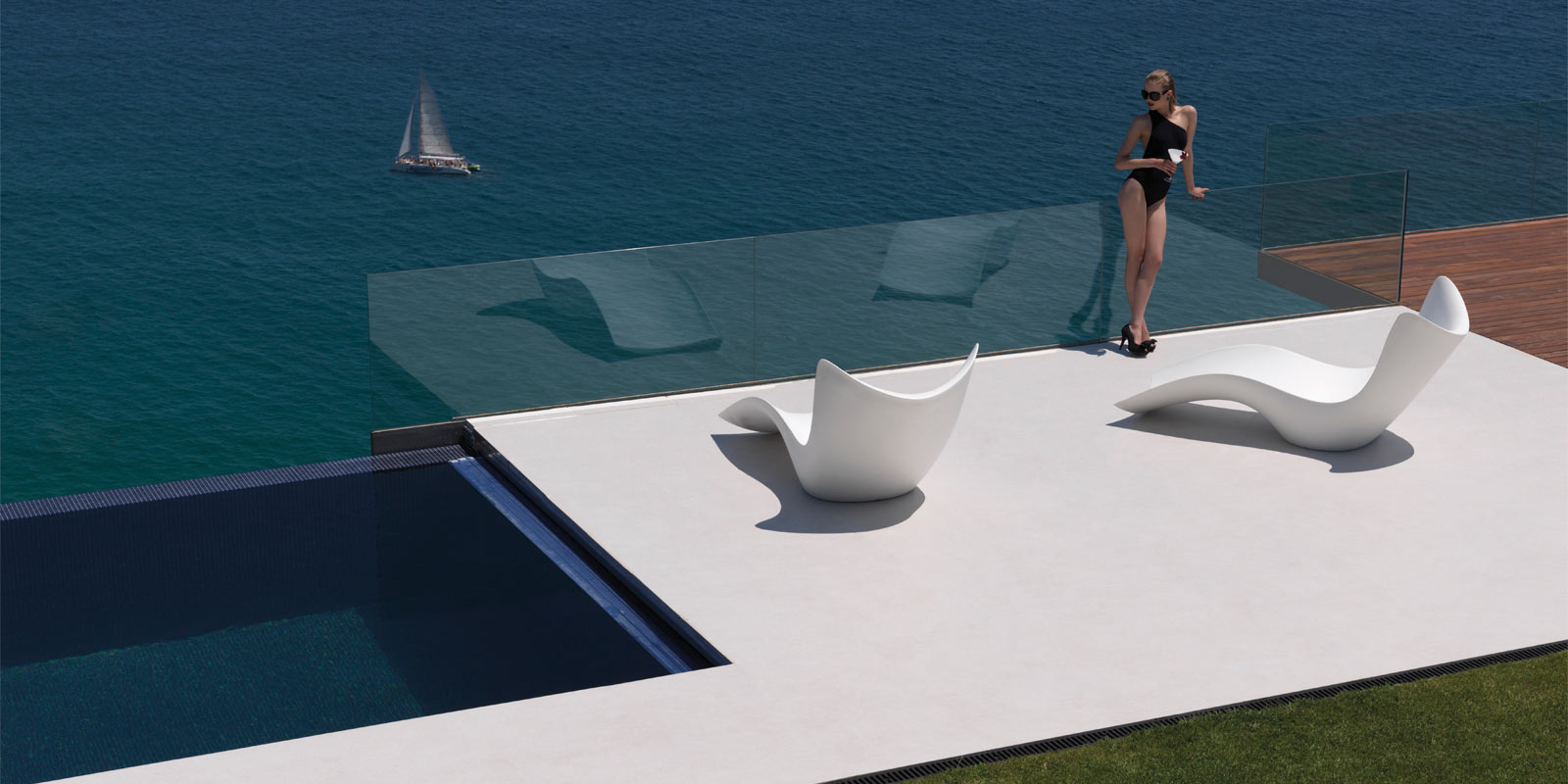 SURF Sonnenliege von Vondom Designer Oudoor & Indoor Möbel